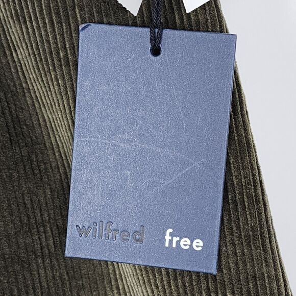 Aritzia Wilfred Free Karmen Button Corduroy Mini Skirt Size 8 - Picture 8 of 10